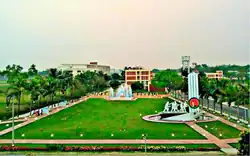 Aerial view of the Bangabandhu Sheikh Mujibur Rahman Agricultural University in Gazipur