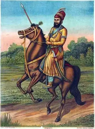 A c. early 20th century painting of Afzal Khan