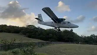 Air Adelphi Twin Otter DHC-6-300 JE-RAF landing at TVSM