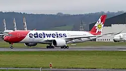 An Edelweiss Air Airbus A350