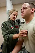 Flight medical: listening of the chest