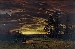 Albert Bierstadt, Evening on the Prairie, c. 1870