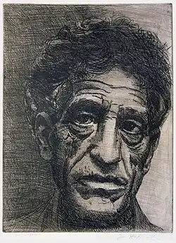 Alberto Giacometti, etching