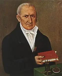 Alessandro Volta, the inventor of the electrical battery and discover of methane, and did substantial work with electric currents