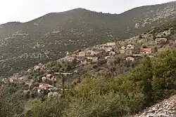 View of the village of Alestaina in Achaea, Greece.