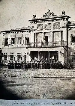 Neoclassical - Alexandru Ghica Palace, in the place where in now the Ministry of Agriculture and Rural Development (Bulevardul Carol I no. 4), Bucharest, unknown architect, 1837-demolished in 1890