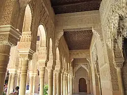 Inside one of the galleries around the courtyard (west side)