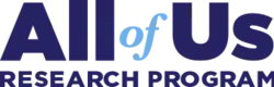 Logo composed of the words All Of Us Research Program