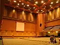 The 2,300-seat auditorium, which includes a stage backdropped by the Gettysburg Address,[10] holds events and concerts throughout the year.