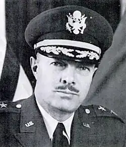 1968 black and white head and neck photo of Major General Almerin C. O'Hara in dress uniform and cap