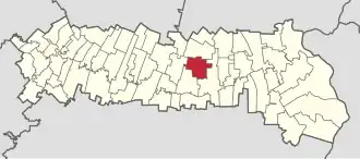 Location in Ialomița County