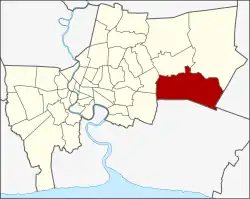 District location in Bangkok