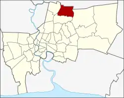 Khet location in Bangkok