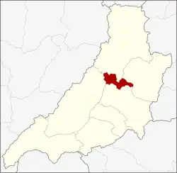 District location in Phrae province