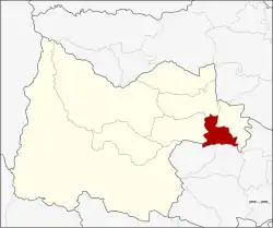 District location in Uthai Thani province