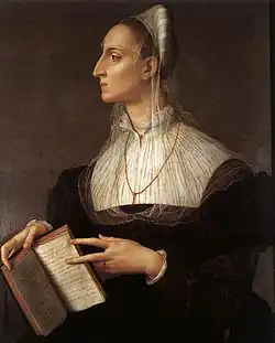 Portrait of Laura Battiferri, 1555–60, Palazzo Vecchio, Florence