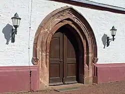 Gothic door frame