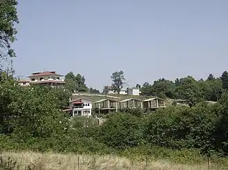 View of Mountain huts of Ano Milia.