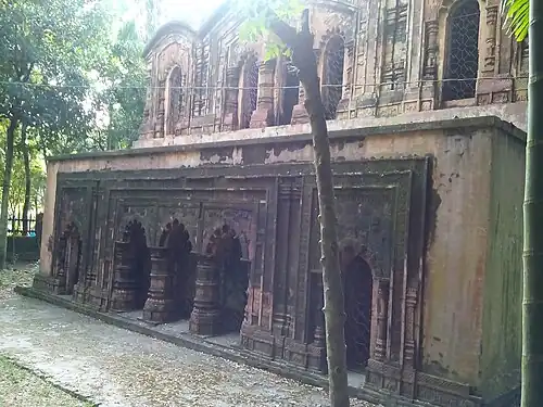 Corner view of the temple