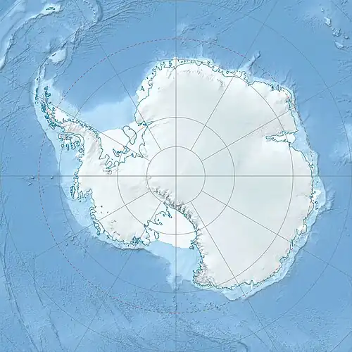 Map showing the location of Beardmore Glacier
