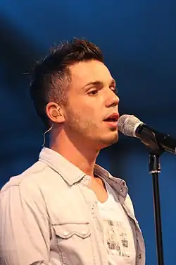 Anthony Callea at the 2012 Multicultural Festival Canberra, in February 2012
