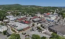 Aerial view of downtown