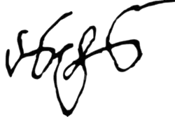 St. Anton II of Georgia's signature