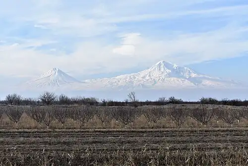 View of Ararat from Aygavan