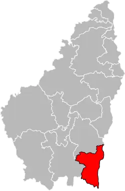 Situation of the canton of Bourg-Saint-Andéol in the department of Ardèche