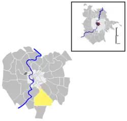 Position of the quartiere within the city of Rome