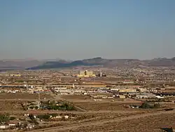 View of Arden from the west, with Henderson in the distance.