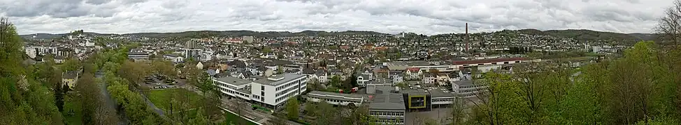 View of Arnsberg from the Ehmsen-Memorial