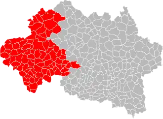 Location within the department Allier