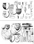 Yamnaya artefacts from the steppe-Urals, early (1) and late (2)