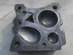 Top of blacksmith's swage block