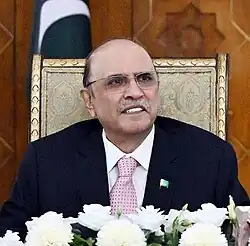 Islamic Republic of Pakistan Asif Ali Zardari President of Pakistan