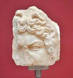 Relief fragment of a Gorgoneion. Museum at Hadrian's Library. 2nd century