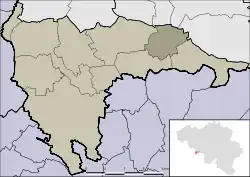 Location of Athis in Honnelles