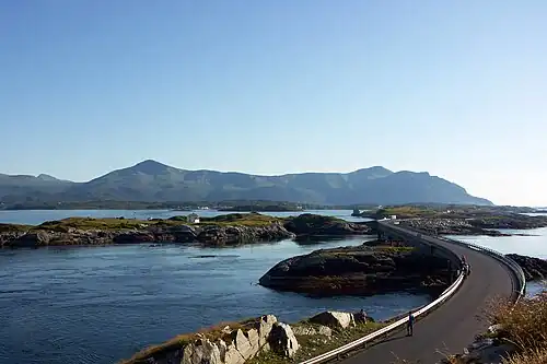 The Hulvågen Bridges looking towards the mainland