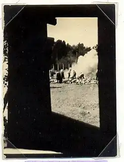 Sonderkommando in Auschwitz-Birkenau, , August 1944 (clandestine photo)