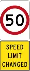 New 50 km/h Speed Limit (used in South Australia)