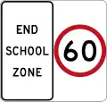 (R4-231) End of School Zone (used in New South Wales)
