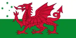 Welsh Australian flag[33]