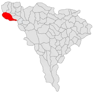 Location in Alba County