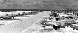 Consolidated B-24 Liberator on Kwajalein in June 1944