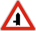 А28 Secondary road junction on the left