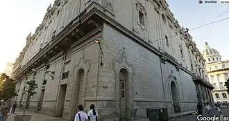 Back of the original theatre at Calles San Rafael and Consulado
