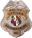 Badge of a Gaithersburg Police Department officer