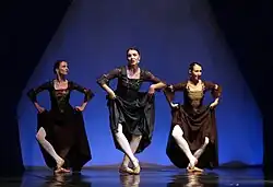 Dance With Mozart, choreographed by Nermina Damian. Amina Sulejmanagić, Albina Huskić and Lejla Bajramović, September 2021.