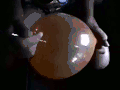 Pricking an air balloon